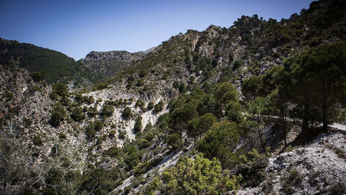 Aussicht auf das durchwanderte Tal Aussicht auf das durchwanderte Tal