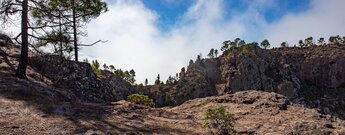 der Berggrat des Roque Faneque