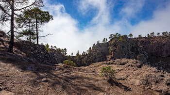 der Berggrat des Roque Faneque