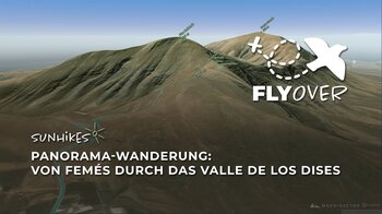 Wanderung bei Femés durch das Valle de los Dises auf Lanzarote – Flyover