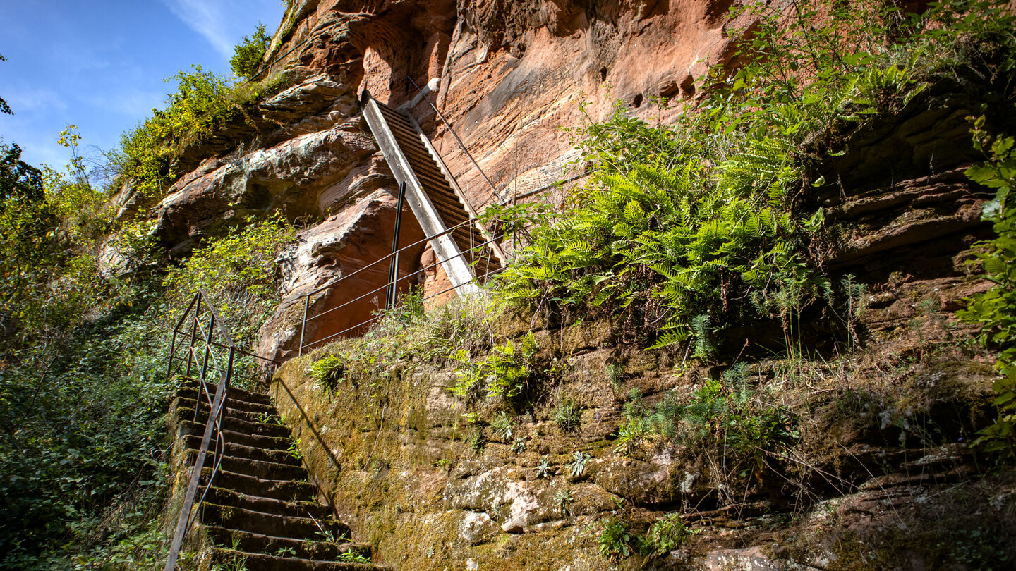 die Burganlage der Ruine Lützelhardt