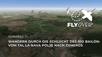 Schluchtenwanderung am Río Bailón: 3D-Flyover durch den Naturpark Sierras Subbéticas