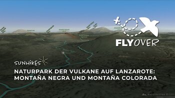 Caldera de los Cuervos, Montaña Negra & Montaña Colorada auf Lanzarote – Flyover