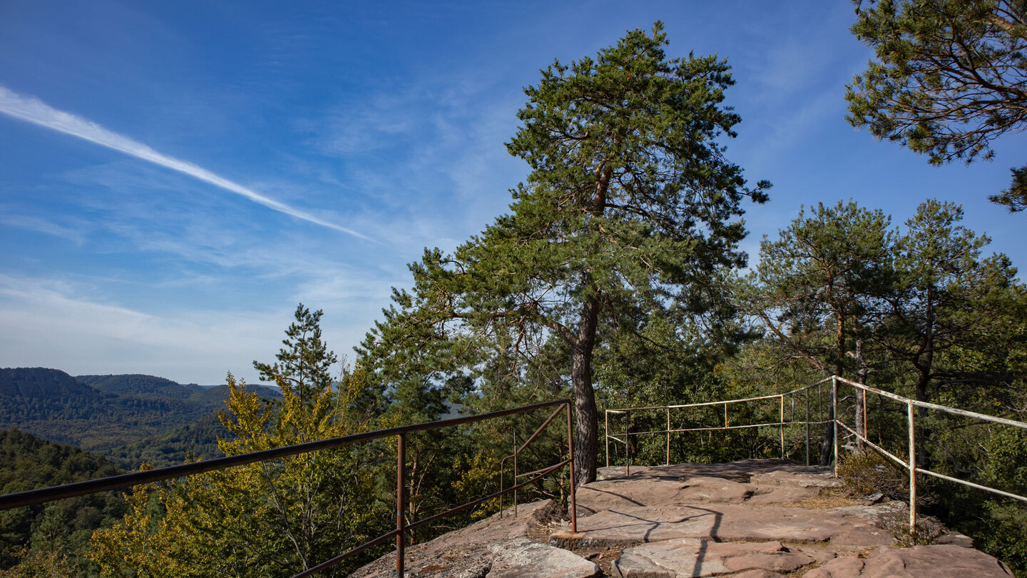 Blick übers Felsplateau auf dem Zigeunerfels