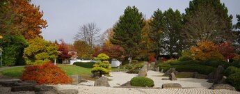 Karesansui-Trockengarten im Japanischen Garten Bad Langensalza