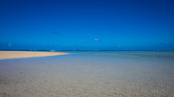 klares Wasser am indischen Ozean am La Prairie Beach
