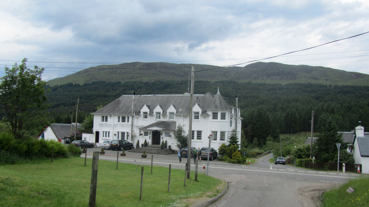 Etappenziel am Hotel Bridge of Orchy Hotel Bridge of Orchy