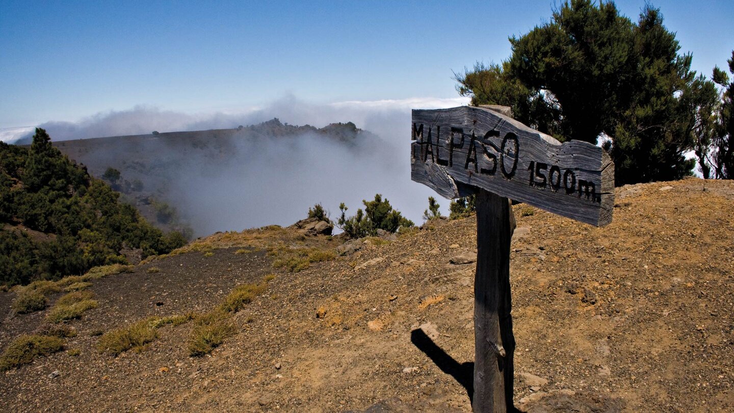 Blick vom Gipfel des Malpaso auf El Hierro