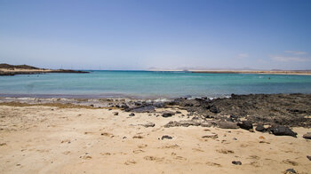 der Strand La Concha auf Los Lobos