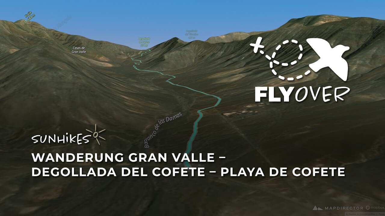 Fuerteventuras historischer Passweg: Die Gran Valle Tour nach Cofete im 3D-Flyover