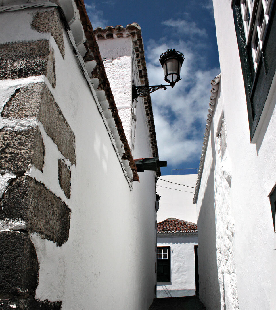 typische Altstadtgasse in Santa Cruz de La Palma