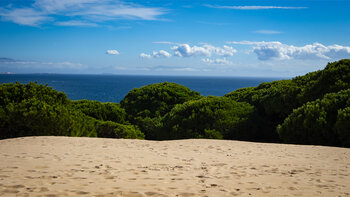 Wanderung führt die Duna de Valdevaqueros hinunter