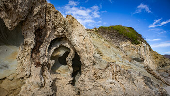 Gesteinsformationen am Punta Macotilla