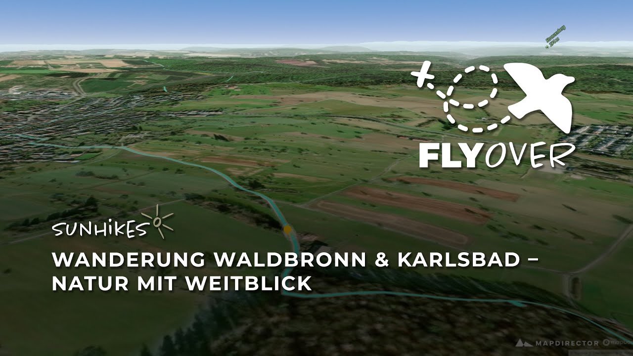 Wanderung rund um Waldbronn & Karlsbad – Flyover