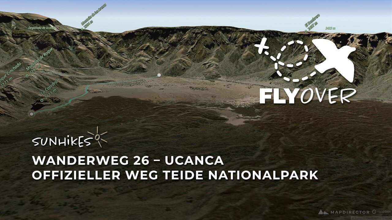 Teide-Highlight: Wanderweg 26 Ucanca-Ebene im 3D-Flyover! (Einfach & spektakulär)