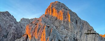 Totenkirchl im Kaisergebirge bei Sonnenaufgang