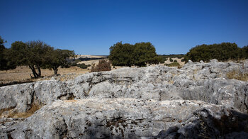 Karstfelsen am Wanderweg Río Bailón
