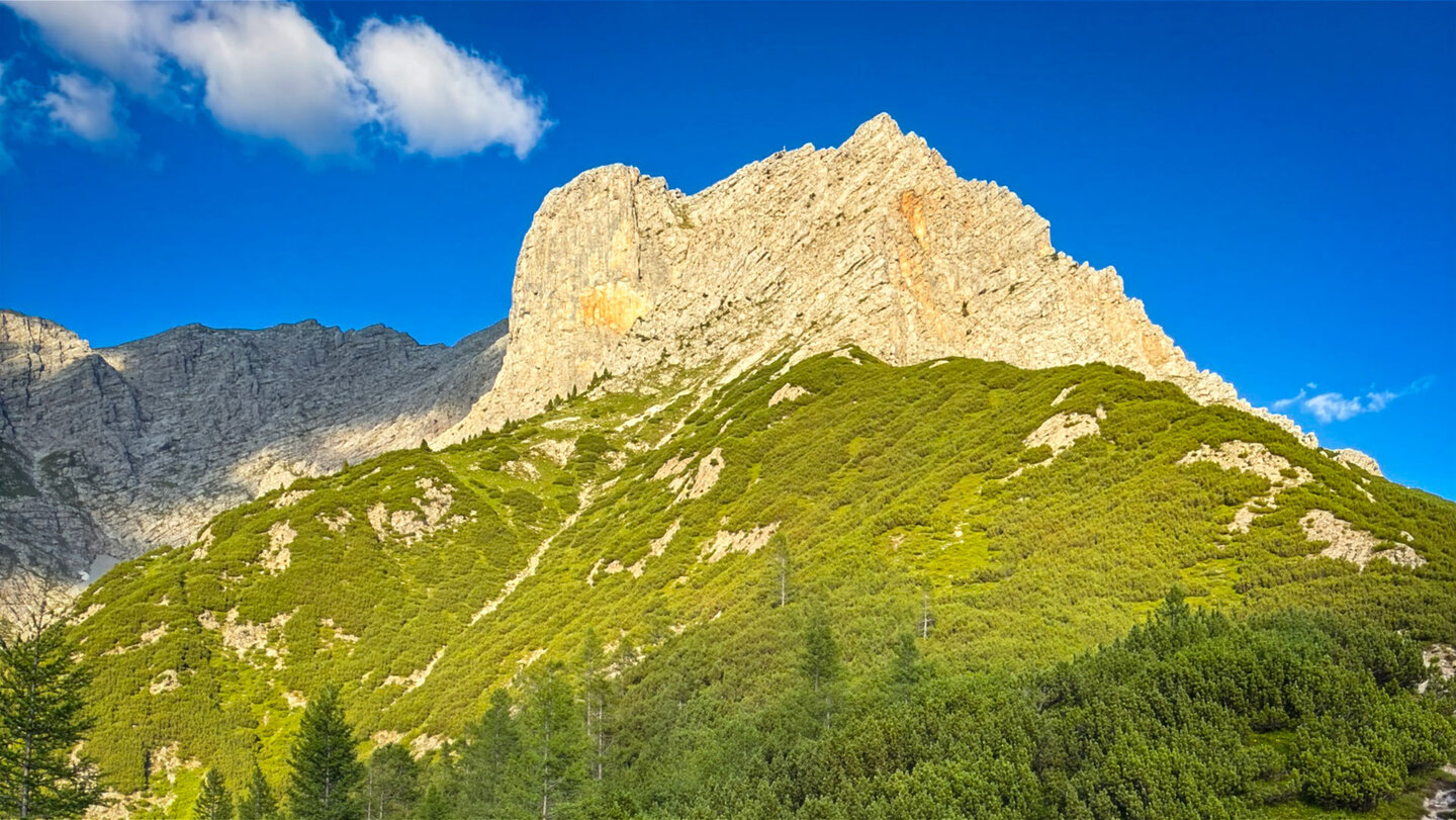 Persailhorn im Steinernen Meer im Abendlicht oberhalb von Saalfelden