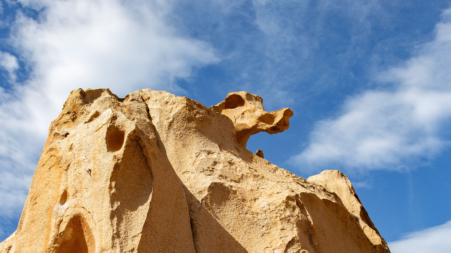 vom Wind geformtes Erosionsgestein