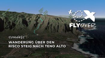 Im Zickzack durch die Teno-Klippen: Der historische Camino del Risco im 3D-Flyover Video