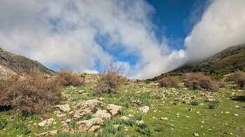 Auf dem Weg zur Berghütte Refugio de Miramundos