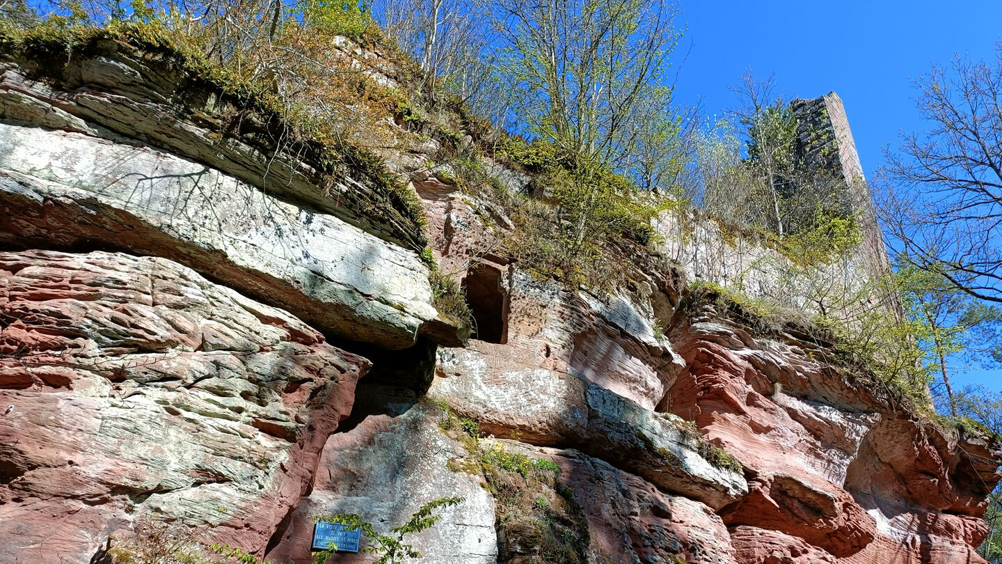 die Ruine der Burg Wineck