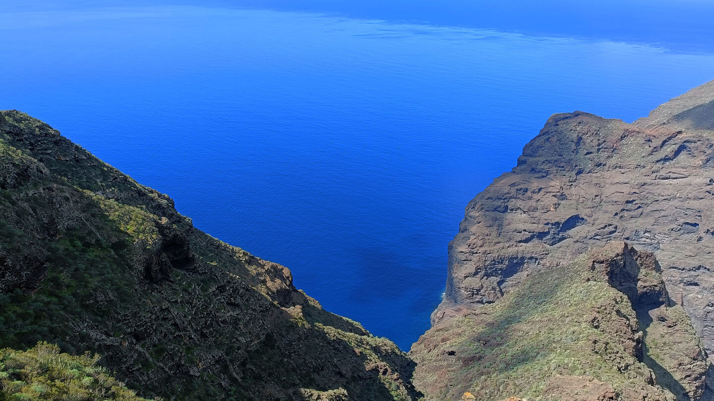 Blick über den Ausgang der Schlucht Barranco Juan Lopez Blick über die Schlucht Barranco Juan Lopez