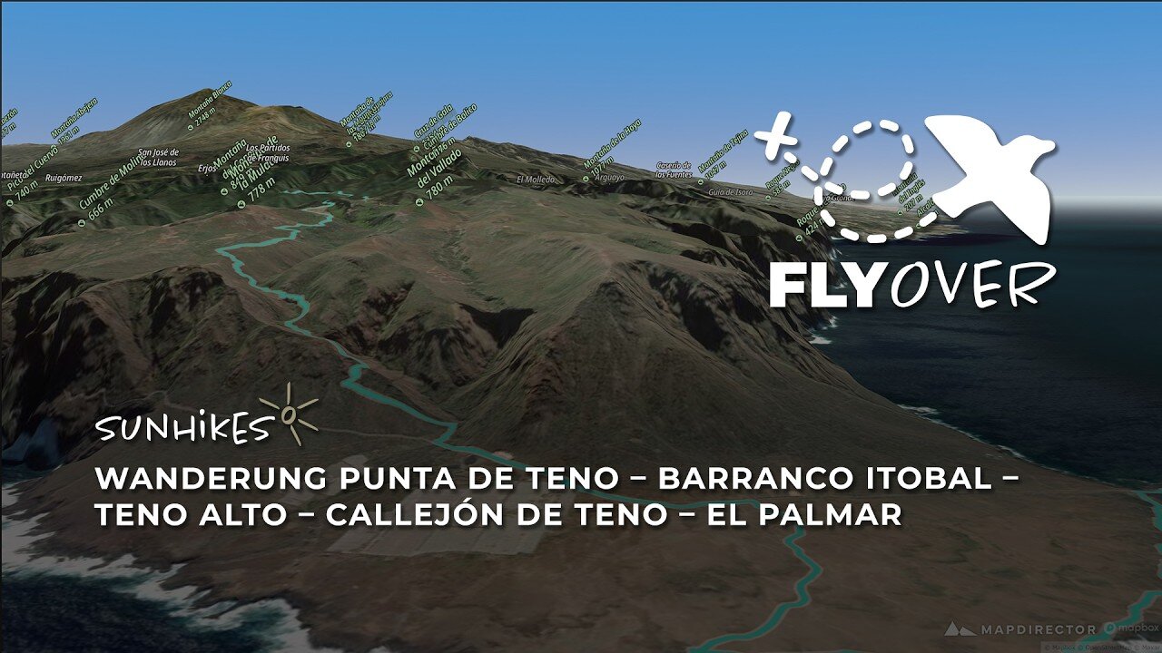 Teneriffa – Teno-Massiv extrem: Vom Faro de Teno durch die Itobal-Schlucht nach El Palmar im Flyover