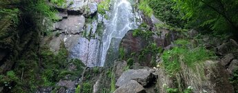 der Nideck-Wasserfall in den Vogesen