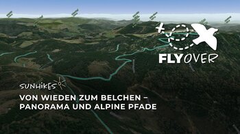 Rundwanderung vom Schwarzwalddorf Wieden auf den Belchen – Flyover