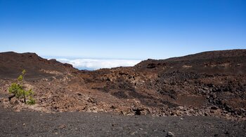 Wanderweg am Montaña de la Botija über die Lavafelder am Montaña Reventada