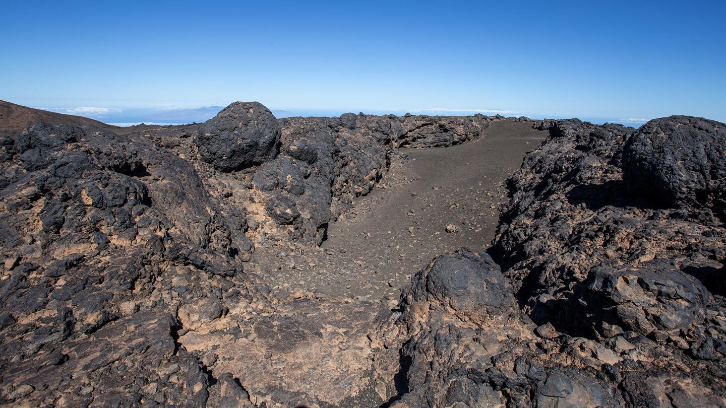 Lavaverwerfungen an den Cuevas Negras