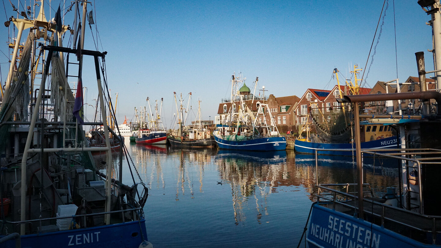Hafen von Neuharlingersiel an der Nordsee