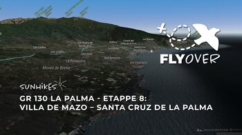 GR 130 auf La Palma – Etappe 8: Villa de Mazo – Santa Cruz de La Palma – Flyover