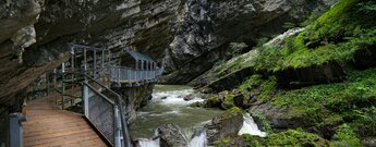 gesicherte Weganlagen in der Breitachklamm bei Oberstdorf