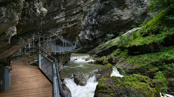 gesicherte Weganlagen in der Breitachklamm bei Oberstdorf