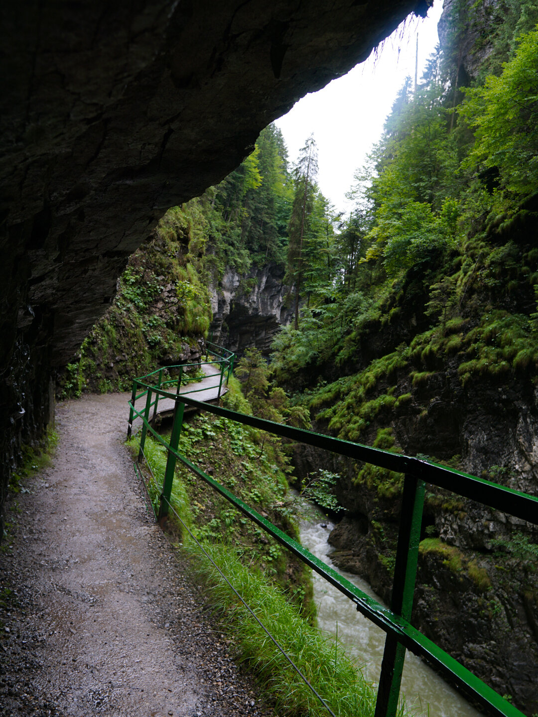 der Weg entlang der Breitachklamm