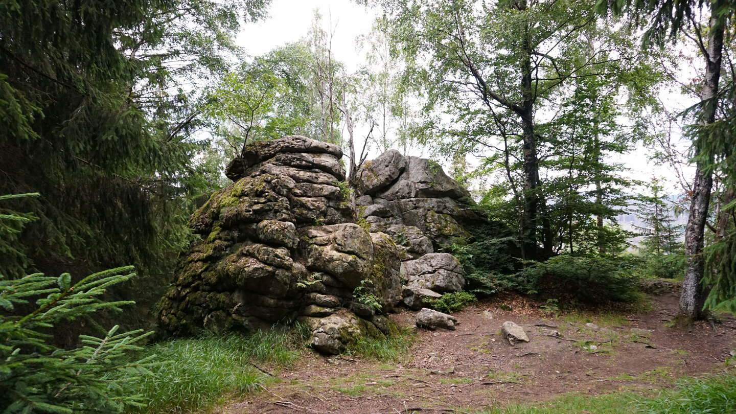 Granitfelsen am Barenberg im Naturpark Harz
