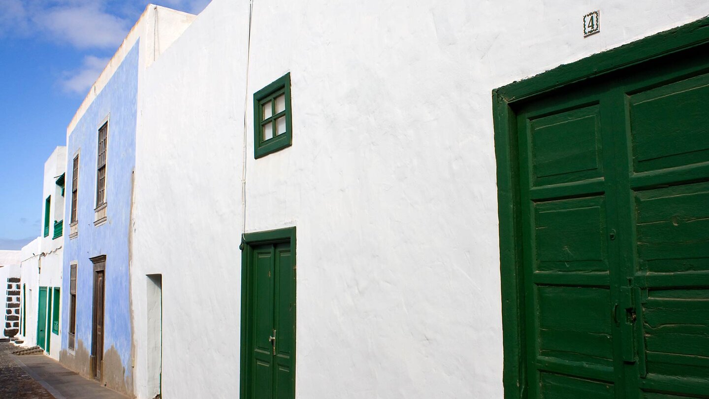 pittoreske Gassen sind typisch in Teguise auf Lanzarote