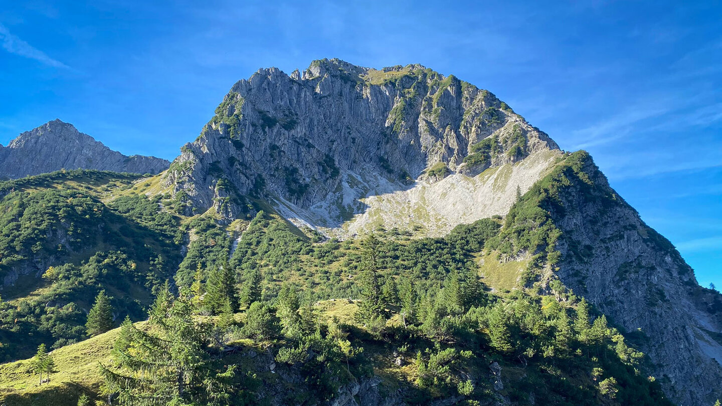 Blick auf die Nordwand des Rubihorns