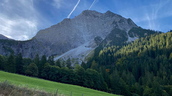 steile Nordwand des Rubihorns