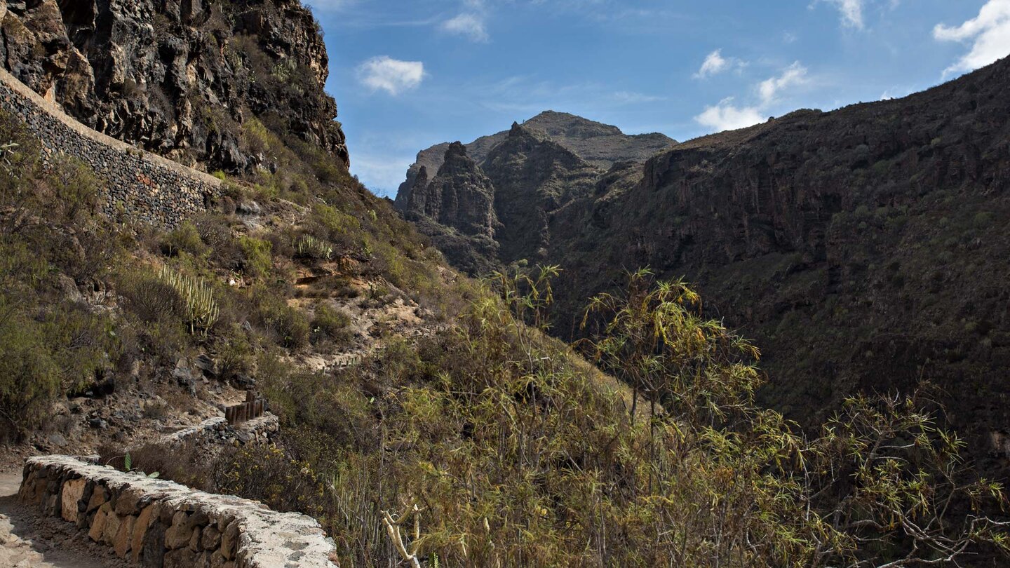 Wanderweg durch die Schlucht Barranco del Infierno