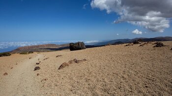 Ausblick auf La Fortaleza vom Wanderweg 6 Montaña de los Tomillos