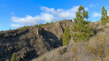 Berggrat oberhalb des Barranco Tamuja