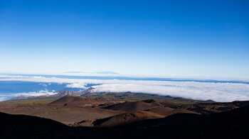 Ausblick während der Wanderung aufs Teno-Gebirge im Westen Teneriffas und die Insel La Palma