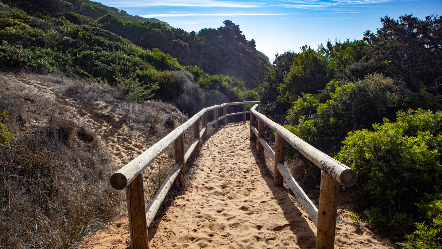 Wanderweg zur Playa del Castillejo bei Los Caños de Meca