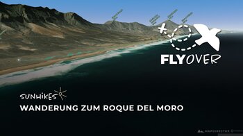 Zum schwarzen Lavaturm im Atlantik: Eindrucksvolles Flyover der Strandwanderung zum Roque del Moro