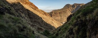 Blick vom Wanderpfad entlang des Barranco del Chorro del Ingenio - Gran Canaria