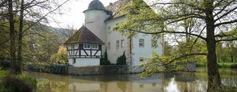 Blick auf das Schloss Kleinbardorf