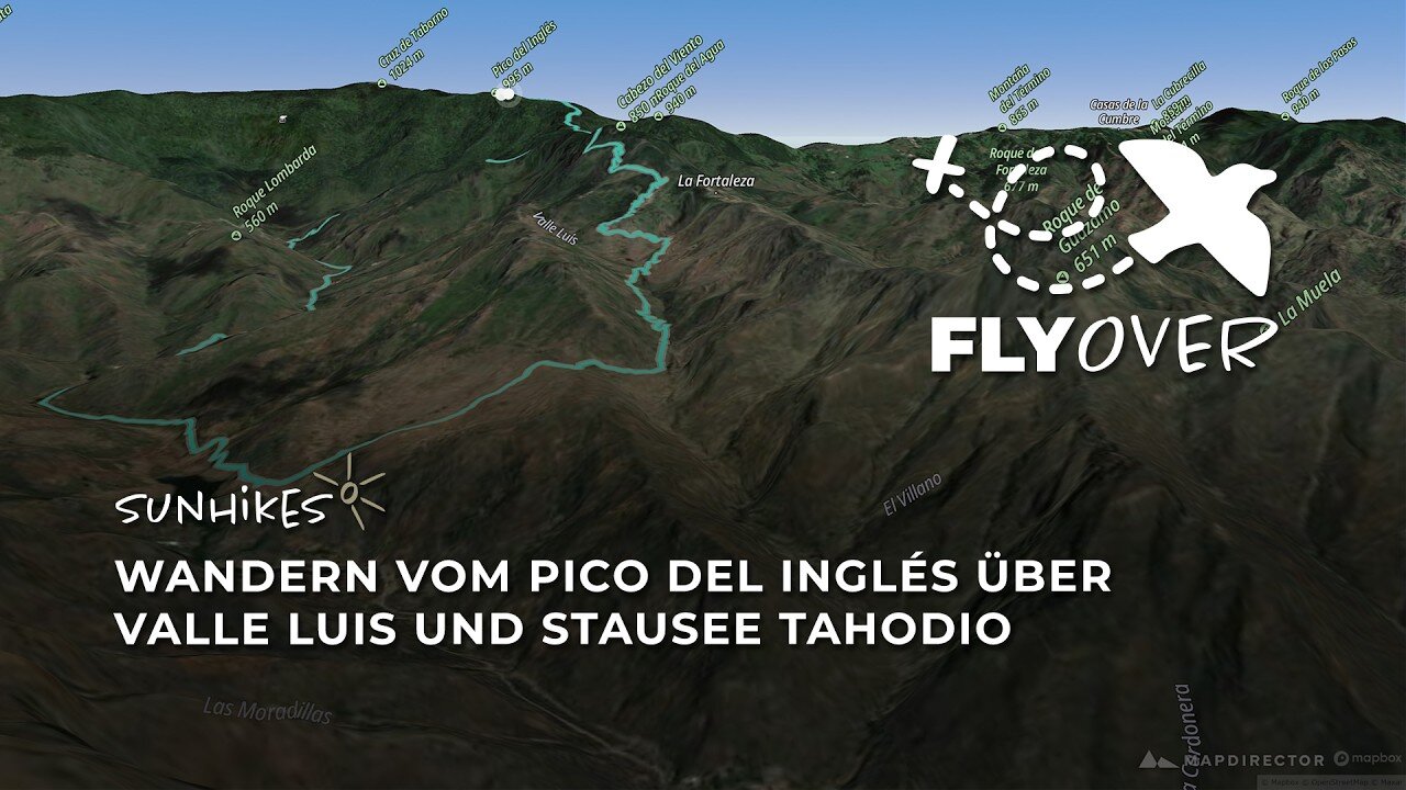 Urige Lorbeerwälder & stille Täler: Die Tahodio-Runde im 3D-Flyover Video